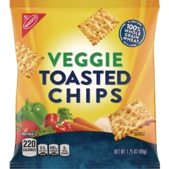 New 1.75 oz. Bag Wheat Thins Toasted Veggie Chips (60/Carton) Food And Snacks