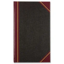 Discount Texthide Eye-Ease 14.25 in. x 8.75 in. Sheets Record Book - Black/Burgundy/Gold Cover Paper & Printables