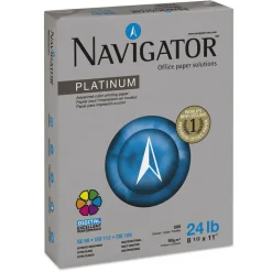 99 Bright 24 lbs. Bond Weight 8.5 in. x 11 in. Platinum Paper - White (10/Carton) Paper & Printables