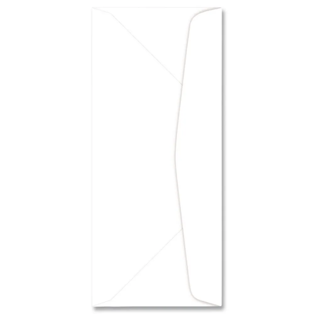 Outlet 4.13 in. x 9.5 in. CLASSIC CREST Commercial Flap Gummed Closure #10 Envelope - Classic Natural White (500/Box) Mailing, Packing & Shipping