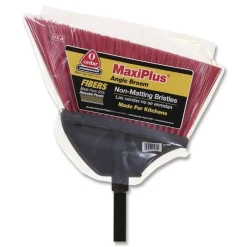 Outlet MaxiPlus Angle Broom, 56-in Overall Length, Red/Black Cleaning & Janitorial Supplies