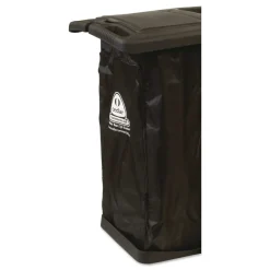 New Premier Janitor Cart, 2 Shelves, Plastic, 18.25 x 44.5 x 38, Black Office Furniture & Lighting