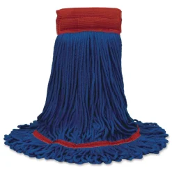 Discount MaxiPlus Microfiber Loop-End Mop, Microfiber, 24 oz, Blue Cleaning & Janitorial Supplies