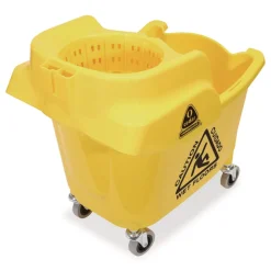 Hot MaxiRough Institutional Mop Bucket and Wringer, 35 qt, Yellow Cleaning & Janitorial Supplies