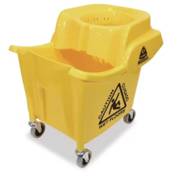 Hot MaxiRough Institutional Mop Bucket and Wringer, 35 qt, Yellow Cleaning & Janitorial Supplies