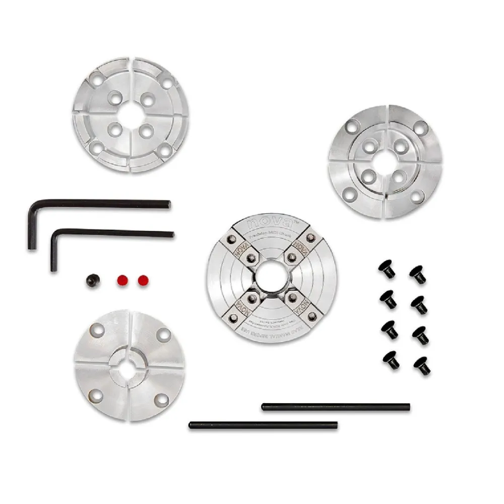Online Select Precision Midi Wood Turning Chuck Bundle with JS50N, JS25N, and JS70N Jaws Power Tool Accessories