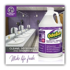 New 1 Gallon Bottle Concentrate Odor Eliminator and Disinfectant - Lavender Scent (4/Carton) Odor Control