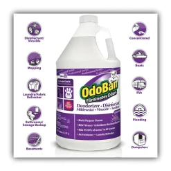 New 1 Gallon Bottle Concentrate Odor Eliminator and Disinfectant - Lavender Scent (4/Carton) Odor Control