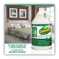 Hot 1-Gallon Bottle Concentrated Odor Eliminator and Disinfectant - Eucalyptus Cleaning & Janitorial Supplies