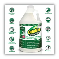 Hot 1-Gallon Bottle Concentrated Odor Eliminator and Disinfectant - Eucalyptus Cleaning & Janitorial Supplies