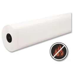 Online 36 in. x 1000 ft. 40 lb Cover Weight Decorol Flame Retardant Art Rolls - Frost White (1-Roll) Arts & Crafts Supplies