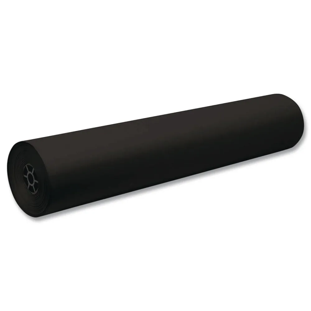 Clearance 36 in. x 1000 ft. 40 lb Cover Weight Decorol Flame Retardant Art Rolls - Black (1-Roll) Arts & Crafts Supplies
