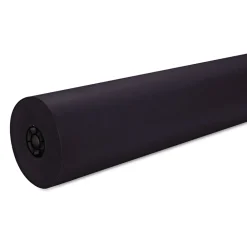 Clearance 36 in. x 1000 ft. 40 lb Cover Weight Decorol Flame Retardant Art Rolls - Black (1-Roll) Arts & Crafts Supplies