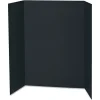 Best 48 in. x 36 in. Spotlight Corrugated Presentation Display Boards - Black/Kraft (24/Carton) Office Presentation Supplies