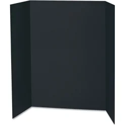 Best 48 in. x 36 in. Spotlight Corrugated Presentation Display Boards - Black/Kraft (24/Carton) Office Presentation Supplies