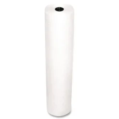 Discount P0063000 35 lbs. Wrapping Weight 36 in. x 1000 ft. Rainbow Duo-Finish Colored Kraft Paper - White (1-Roll) Arts & Crafts Supplies