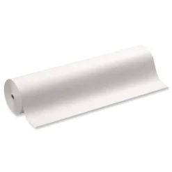 Discount P0063000 35 lbs. Wrapping Weight 36 in. x 1000 ft. Rainbow Duo-Finish Colored Kraft Paper - White (1-Roll) Arts & Crafts Supplies