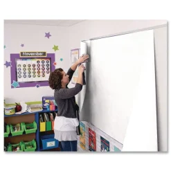 Discount P0063000 35 lbs. Wrapping Weight 36 in. x 1000 ft. Rainbow Duo-Finish Colored Kraft Paper - White (1-Roll) Arts & Crafts Supplies