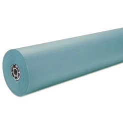 Online P0063160 35 lbs. Wrapping Weight 36 in. x 1000 ft. Rainbow Duo-Finish Colored Kraft Paper - Aqua (1-Roll) Arts & Crafts Supplies