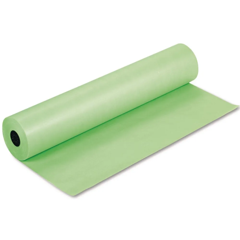 Outlet P0063120 Rainbow Duo-Finish 36 in. x 1000 ft. Colored Kraft Pape - Lite Green Paper & Printables