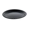 Online 10.25 in. Diameter Placesetter Deluxe Laminated Foam Plate Dinnerware - Black (540/Carton) Tabletop And Serveware