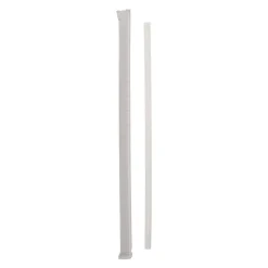 Online 10.25 in. Giant Paper-Wrapped Straw - Translucent (1800/Carton) Tabletop And Serveware