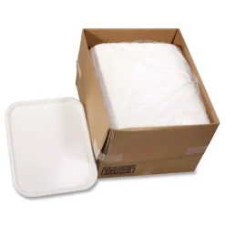 Best 18 in. x 14 in. Laminated Foam Serving Tray - White (100/Carton) Tabletop And Serveware
