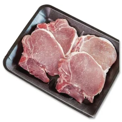 Clearance 10.88 in. x 5.88 in. x 0.69 in. No. 10S Foam Supermarket Tray - Black (500/Carton) Tabletop And Serveware