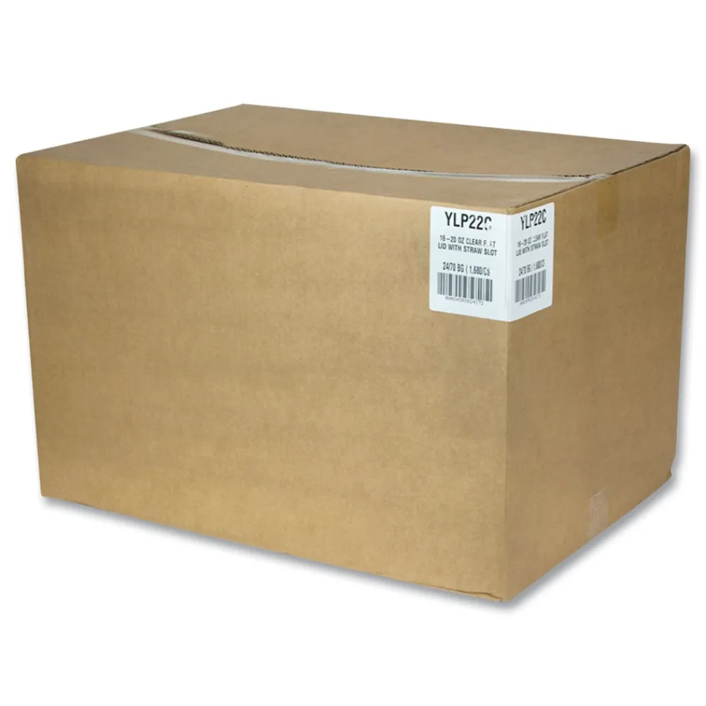 New 12 oz./14 oz./16 oz./20 oz. Cold Cup Lids - Clear (1680/Carton) Tabletop And Serveware