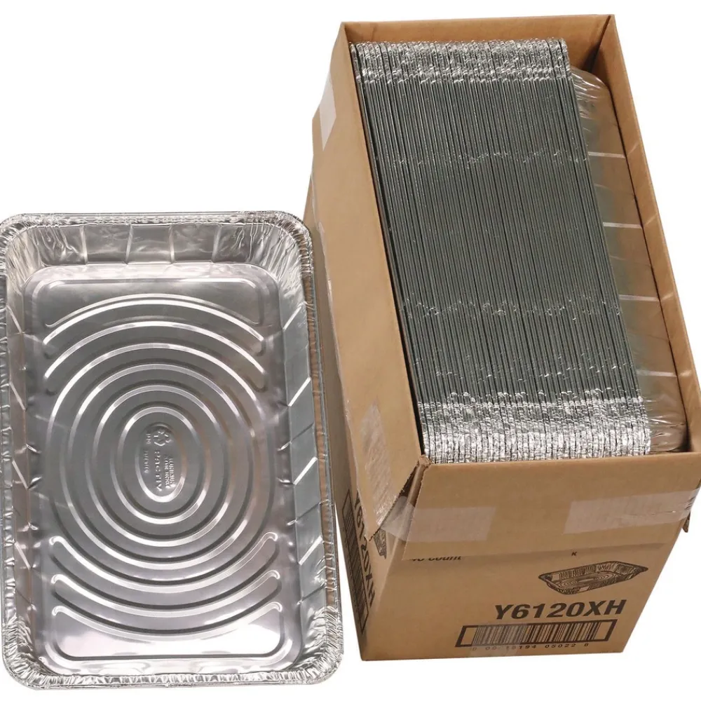 Best 19.6 x 11.6 2.2 in. Full-Size Medium Deep Aluminum Steam Table Pan (40/Carton) Tabletop And Serveware