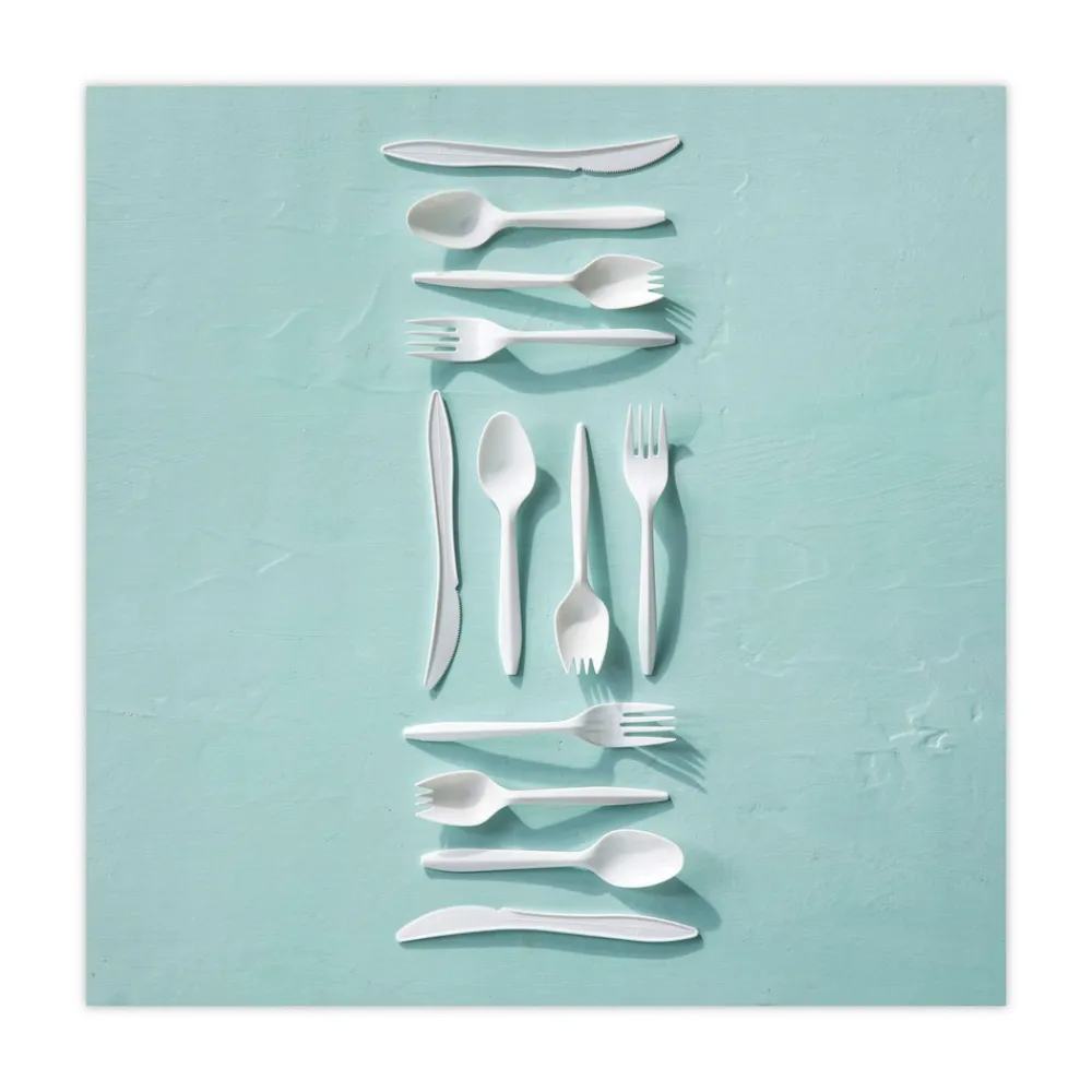 Outlet Fieldware Mediumweight Spoon Cutlery - White (1,000/Carton) Tabletop And Serveware