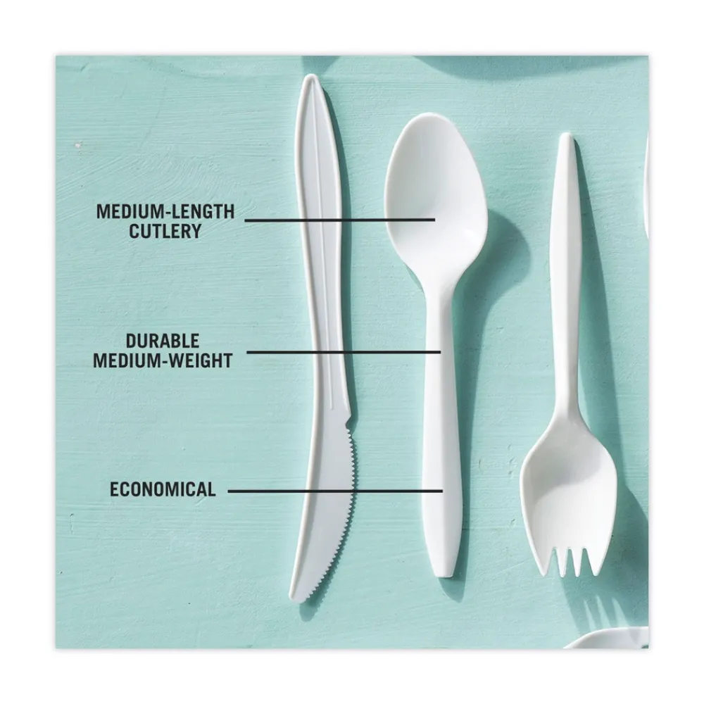Outlet Fieldware Mediumweight Spoon Cutlery - White (1,000/Carton) Tabletop And Serveware