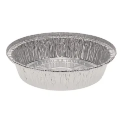 Best Y52730 7 in. Diameter x 1.53 in. h 24 oz Aluminum Take-Out Container - Silver (250/Carton) Tabletop And Serveware