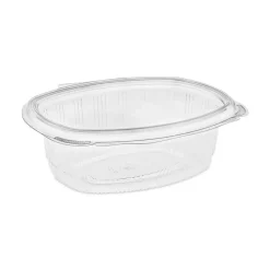 YCA910240000 EarthChoice 24 oz. Recycled PET Hinged Container - Clear (280/Carton) Tabletop And Serveware