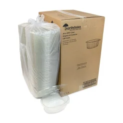 Online YCA910480000 EarthChoice 48 oz. Recycled PET Hinged Container - Clear (190/Carton) Tabletop And Serveware