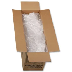 Hot YCI853010000 9 x 7.4 x 1 Showcase Deli Plastic Dome Lid for 3-Compartment 48/64 oz Containers - Clear (220/Carton) Tabletop And Serveware