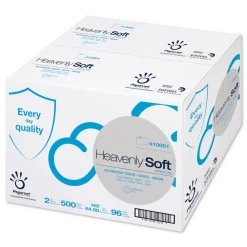 Discount 4.1 in. x 146 ft. 2-Ply Septic Safe Heavenly Soft Toilet Tissue - White (96 Rolls/Carton) Paper & Dispensers