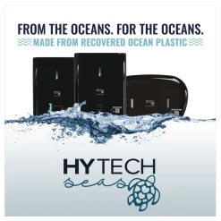 Online 11.8 x 9.8 x 14.2 Hy Tech Automatic Towel Dispenser - Black (1/Carton) Paper & Dispensers