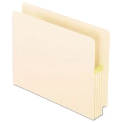 Best 3.5 in. Expansion Letter Size Convertible End Tab File Pockets - Manila (25/Box) Filing & Folders