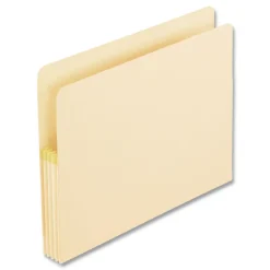 Best 3.5 in. Expansion Letter Size Convertible End Tab File Pockets - Manila (25/Box) Filing & Folders