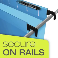 Discount SureHook 3 in. Capacity 1/5-Cut Tabs 1 Section Legal Size Reinforced Extra-Capacity Hanging Box File - Blue (25/Box) Filing & Folders