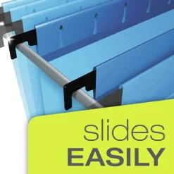 Discount SureHook 3 in. Capacity 1/5-Cut Tabs 1 Section Legal Size Reinforced Extra-Capacity Hanging Box File - Blue (25/Box) Filing & Folders