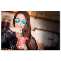 Best 7.75 in. Marine Biodegradable Straws - Ocean Blue (6000/Carton) Tabletop And Serveware