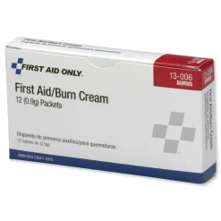 New 0.1 grams Burn Cream Packet First Aid Kit Refill (12/Box) Emergency Response