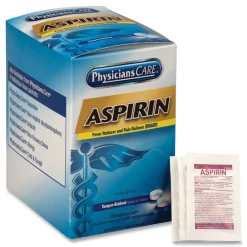 Two-Pack Aspirin Medication (50/Box) Emergency Response