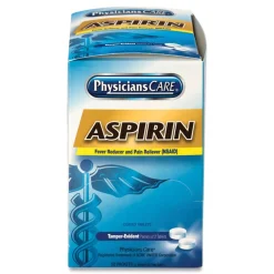 Two-Pack Aspirin Medication (50/Box) Emergency Response