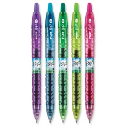 Hot B2P Bottle-2-Pen Recycled Fine 0.7 mm Gel Pen - Assorted Ink and Barrel Colors (5/Pack) Pens, Pencils & Markers