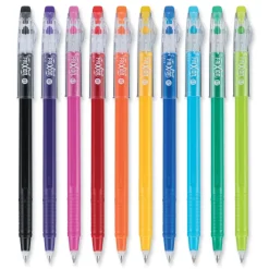 Clearance FriXion ColorSticks Fine 0.7 mm Erasable Gel Pen - Assorted Ink and Barrel Colors (10/Pack) Pens, Pencils & Markers
