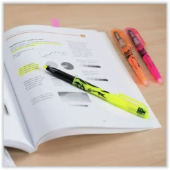 Hot Frixion Light Erasable Highlighter, Yellow Ink, Chisel Tip, Yellow/black Barrel, Dozen Pens, Pencils & Markers