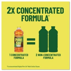 Sale 60149CT 20 oz. Bottle Multi-Surface Concentrated Disinfectant Cleaner - Pine Scent (8/Carton) Cleaning & Janitorial Supplies
